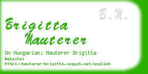 brigitta mauterer business card